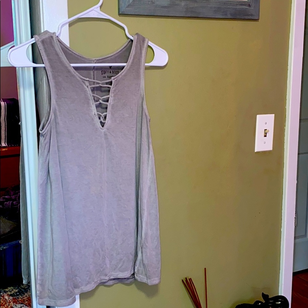 AEO Soft & Sexy Gray Women’s Tank Top